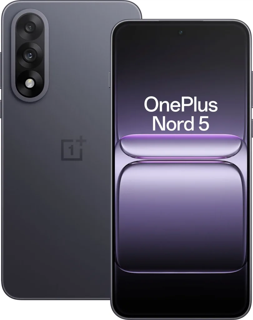 oneplus nord 5 fialova render predni a zadni strana