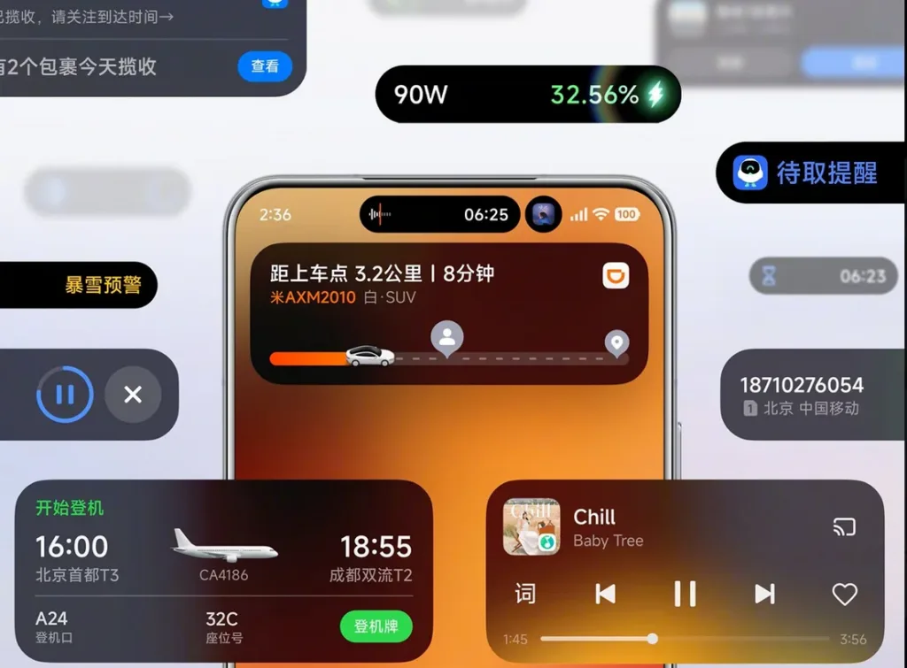xiaomi hyperos 3 island