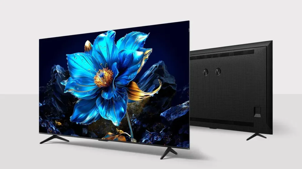 TCL 43P7K predni a zadni strana