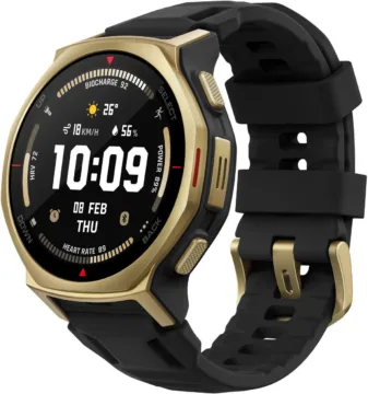 amazft t rex 3 pro 44mm black gold render