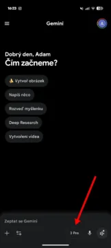 google gemini 3 pro nove rozhrani aplikace s modelem 3 pro