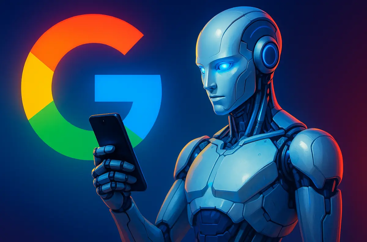 google gemini 3 pro v mobilu ai ilustrace