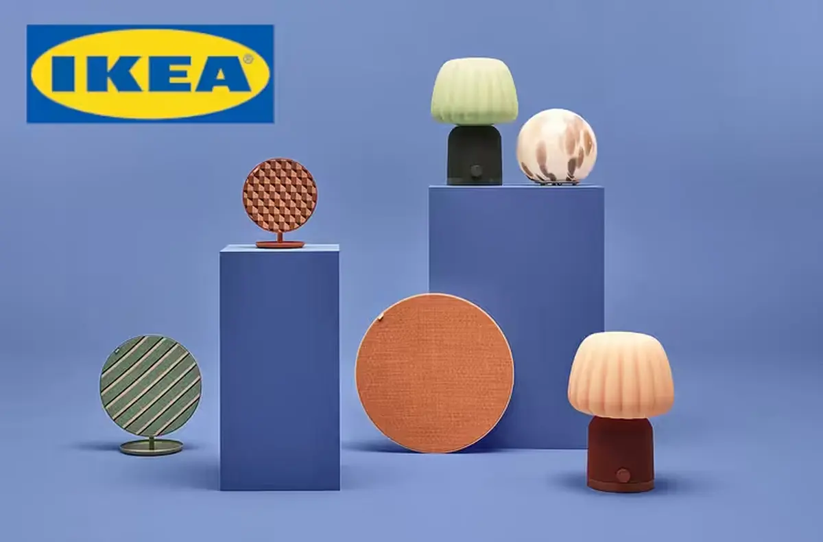 ikea nove bluetooth reproduktory solskydd kulglass