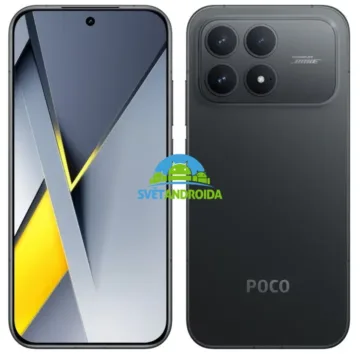 poco f8 pro cerna render svetandroida logo