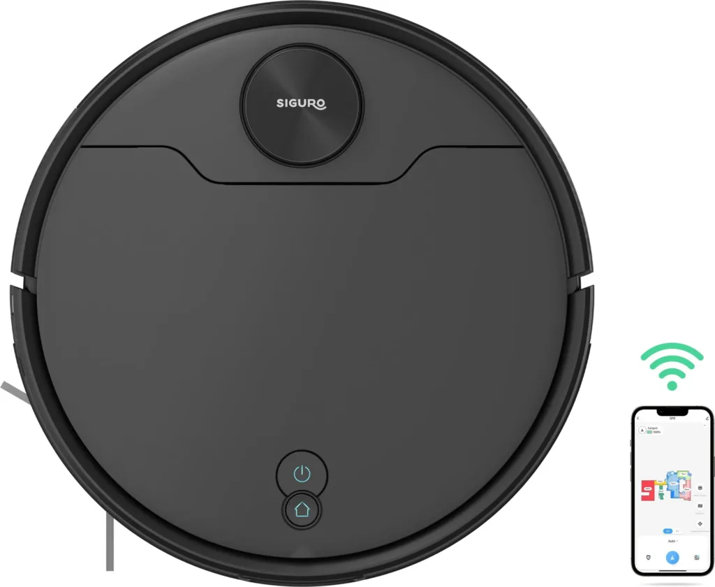 Siguro RV R800B TURBOVac Navigator Pro AI render s mobilem
