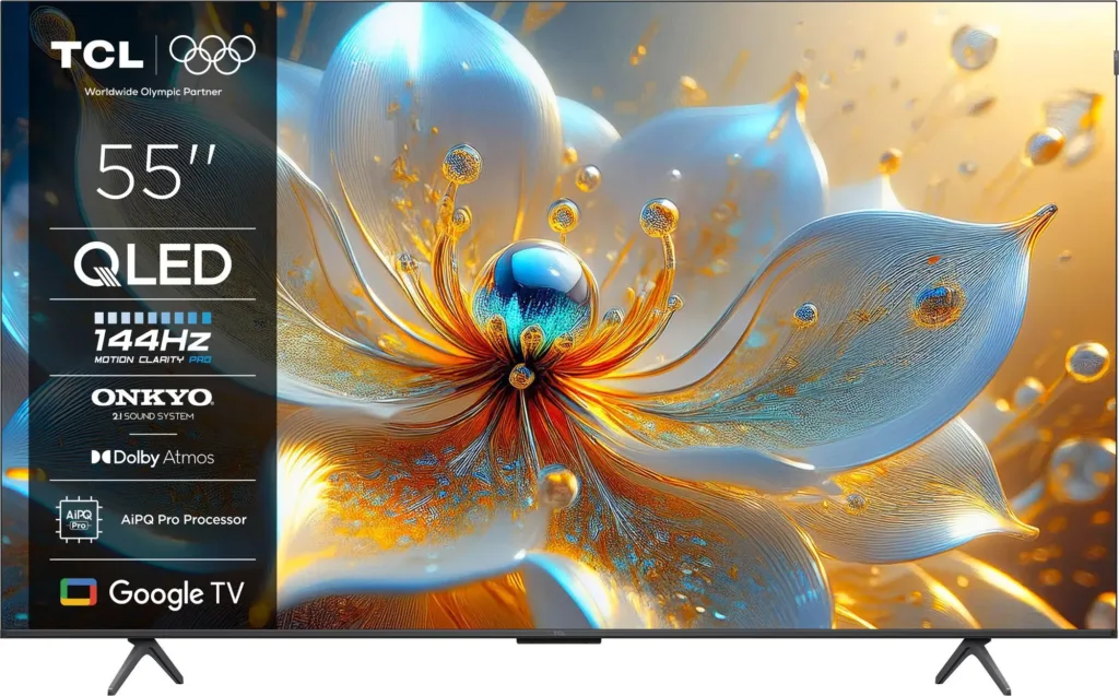 TCL 55T8C render predni strana
