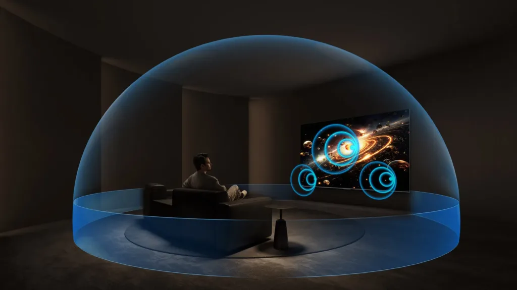 TCL 75C69K zvuk onkyo ilustrace