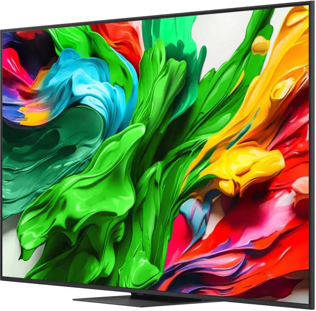 LG 75QNED86A6A render zepredu pohled ze strany