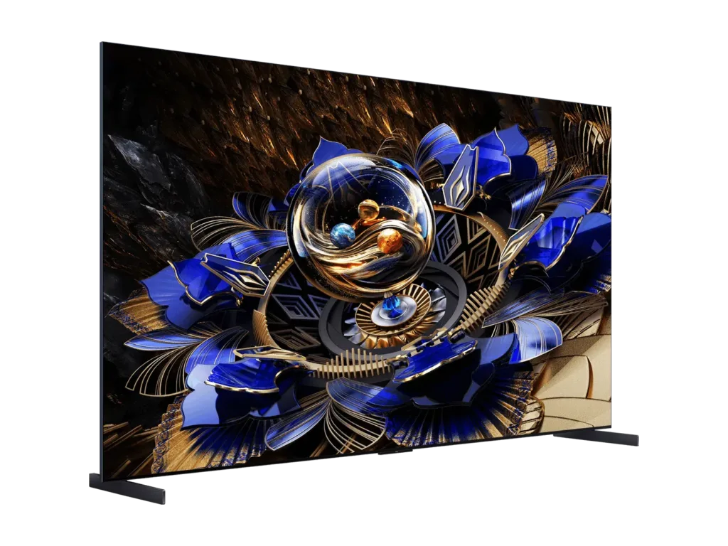 TCL 85X11K render zepredu pohled z boku