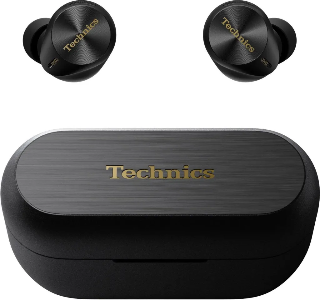 Technics EAH AZ80E K sluchatka a krabicka pod sebou