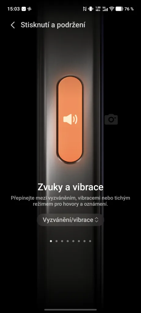 Vivo OriginOS 6 tlačítko