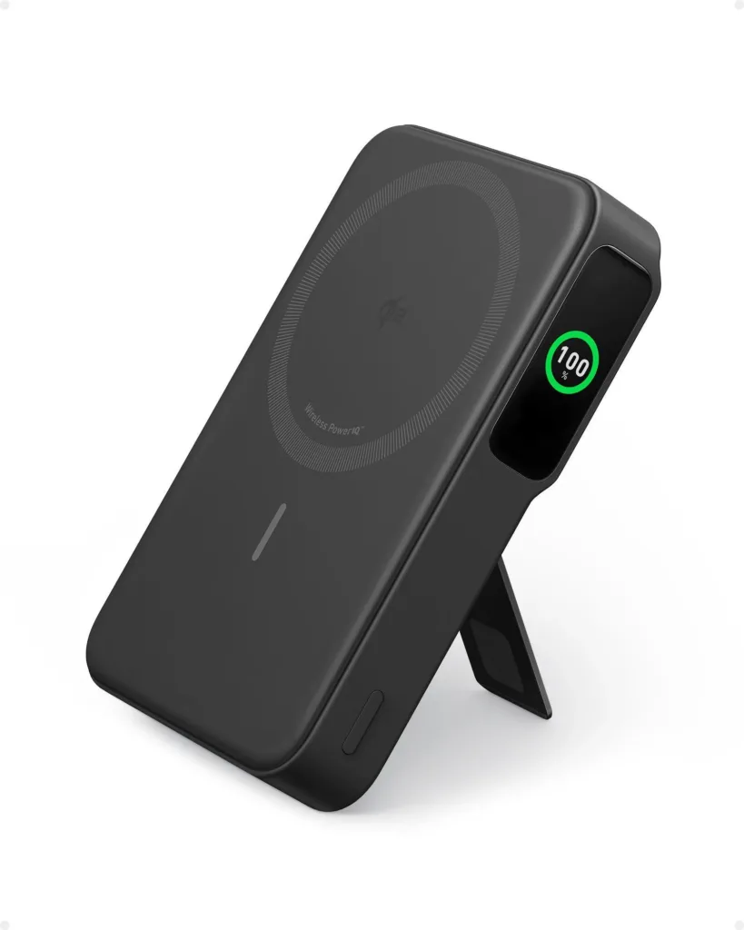 Anker 633 Magnetic Wireless Power Bank 10000mAh cerna render