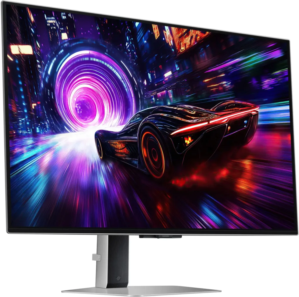 Samsung Odyssey OLED G8 G81SF render natoceny doprava