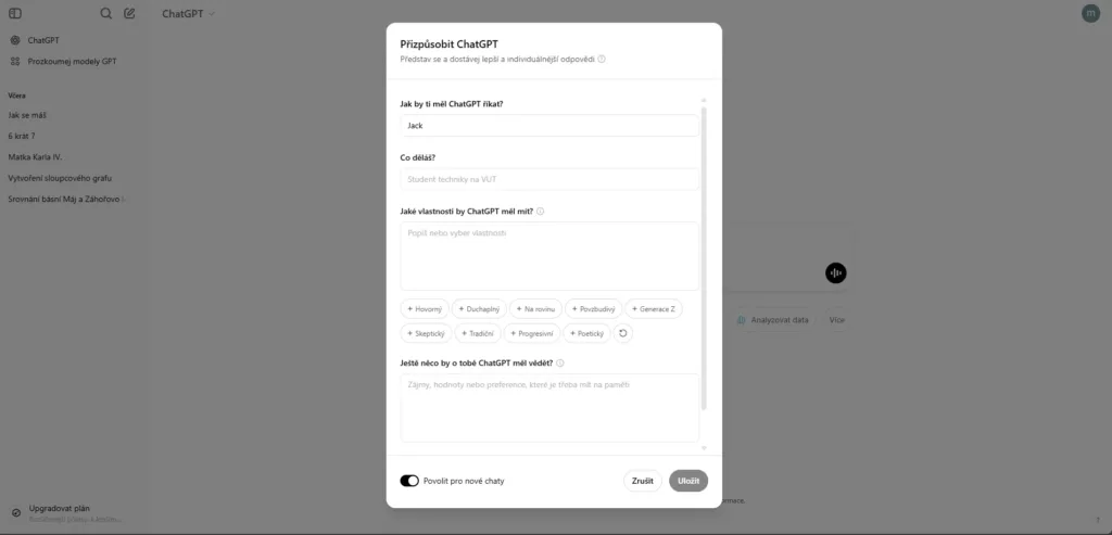 chatgpt prizpusobit 1