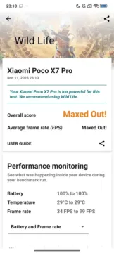 poco x7 pro 3d mark wild life