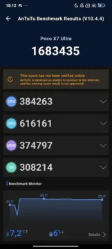 poco x7 pro antutu