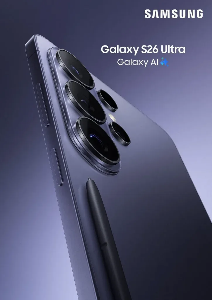 samsung galaxy s26 ultra oficialni plakat cobalt violet evleaks