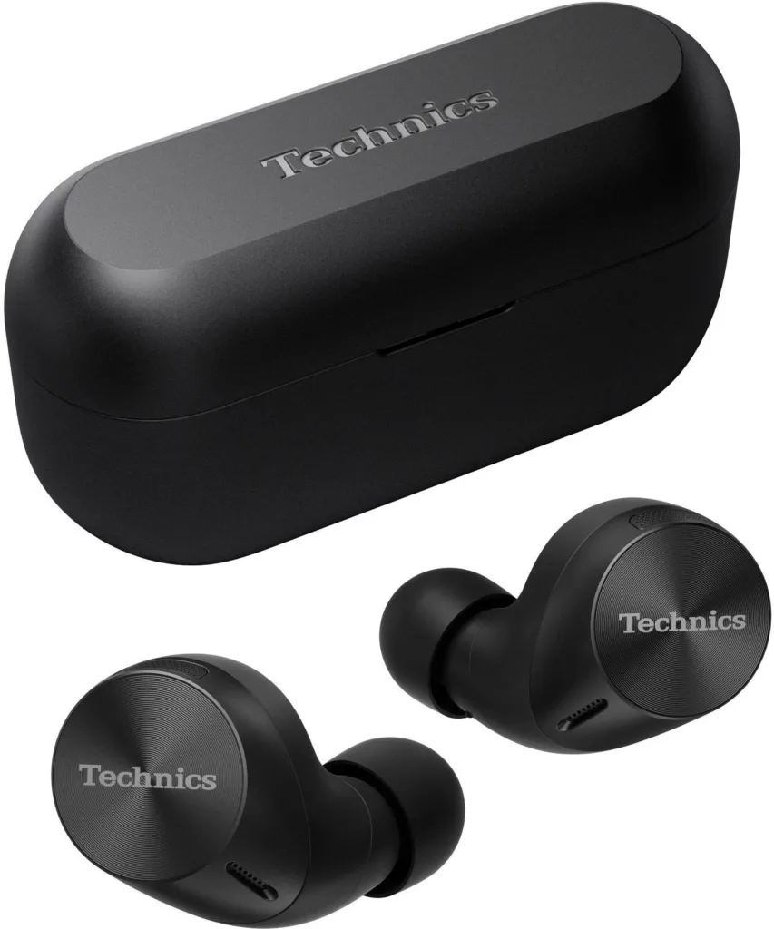 Technics EAH AZ60M2EK cerna sluchatka a krabicka render