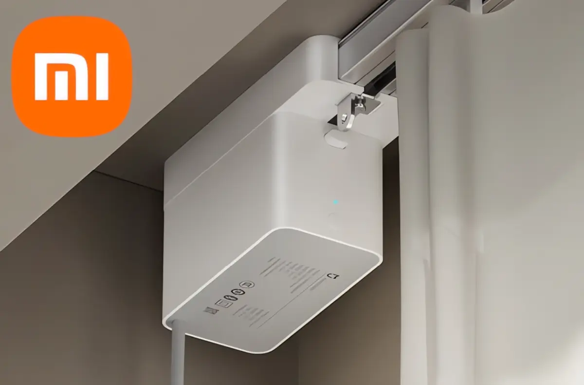 Xiaomi Mijia Hidden Smart Curtain namontovane