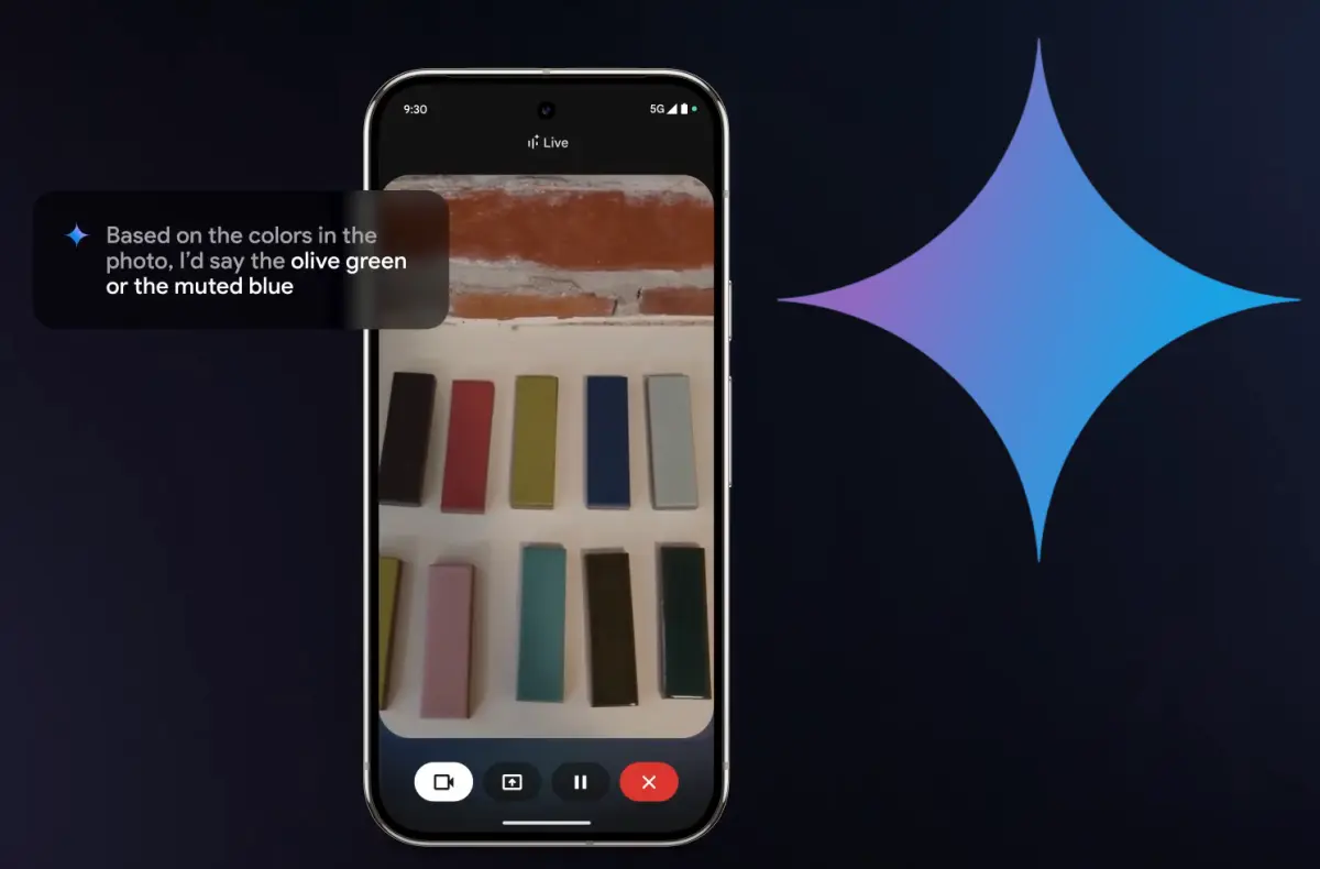 google gemini live sdileni videa oficialni ukazka