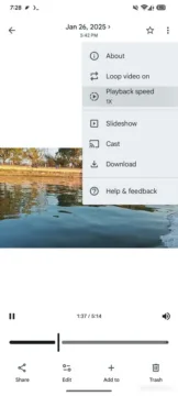 fotky google rychlost prehravani videa tlacitko