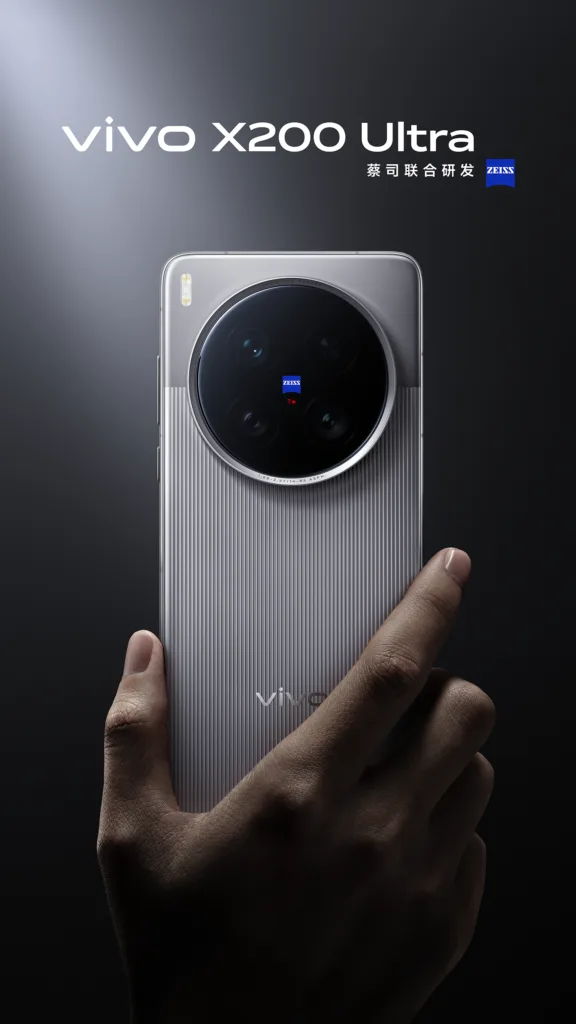vivo x200 ultra stribrna zadni strana oficialni render
