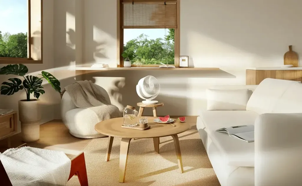 Xiaomi Smart Desktop Air Circulation Fan v obyvaku