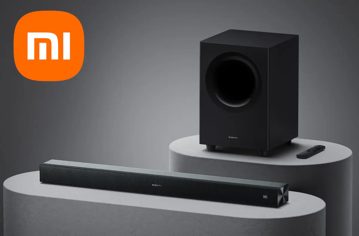 Xiaomi Soundbar Pro 2.1 ch soundbar a subwoofer s logem