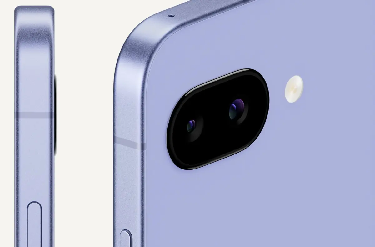google pixel 9a fialova kamerovy modul bocni hrana