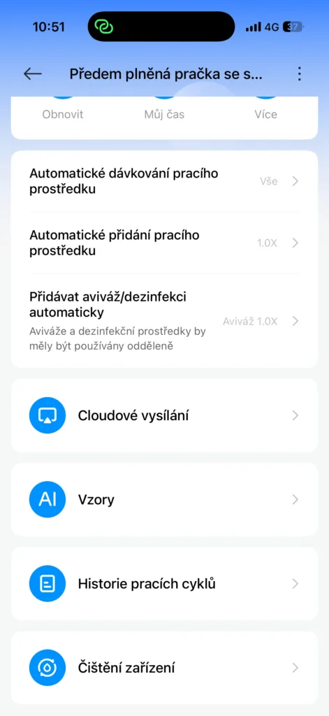 aplikace xiaomi pracka