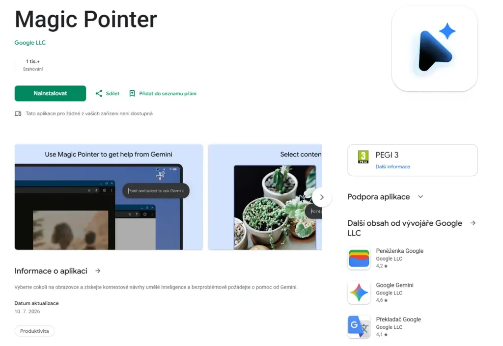 google magic pointer aplikace google play