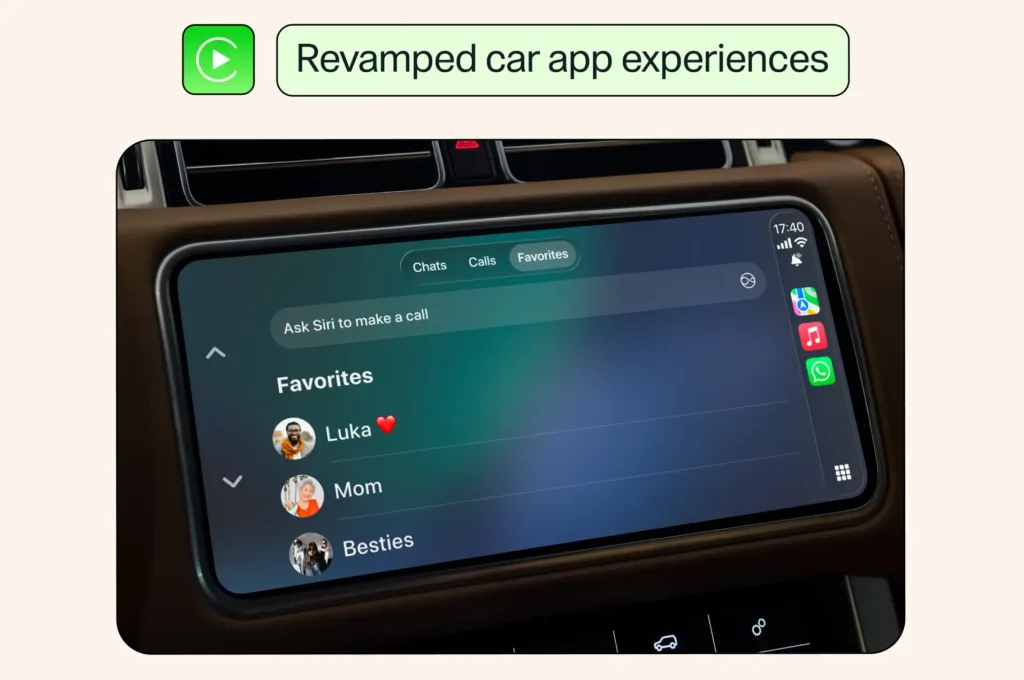 whatsapp android auto apple carplay vylepseni