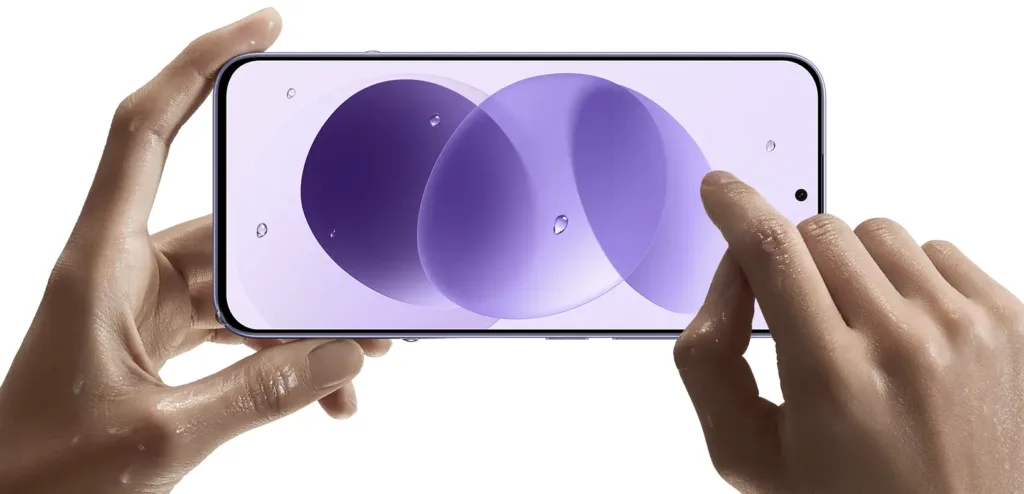 xiaomi redmi note 17 displej v ruce fialova