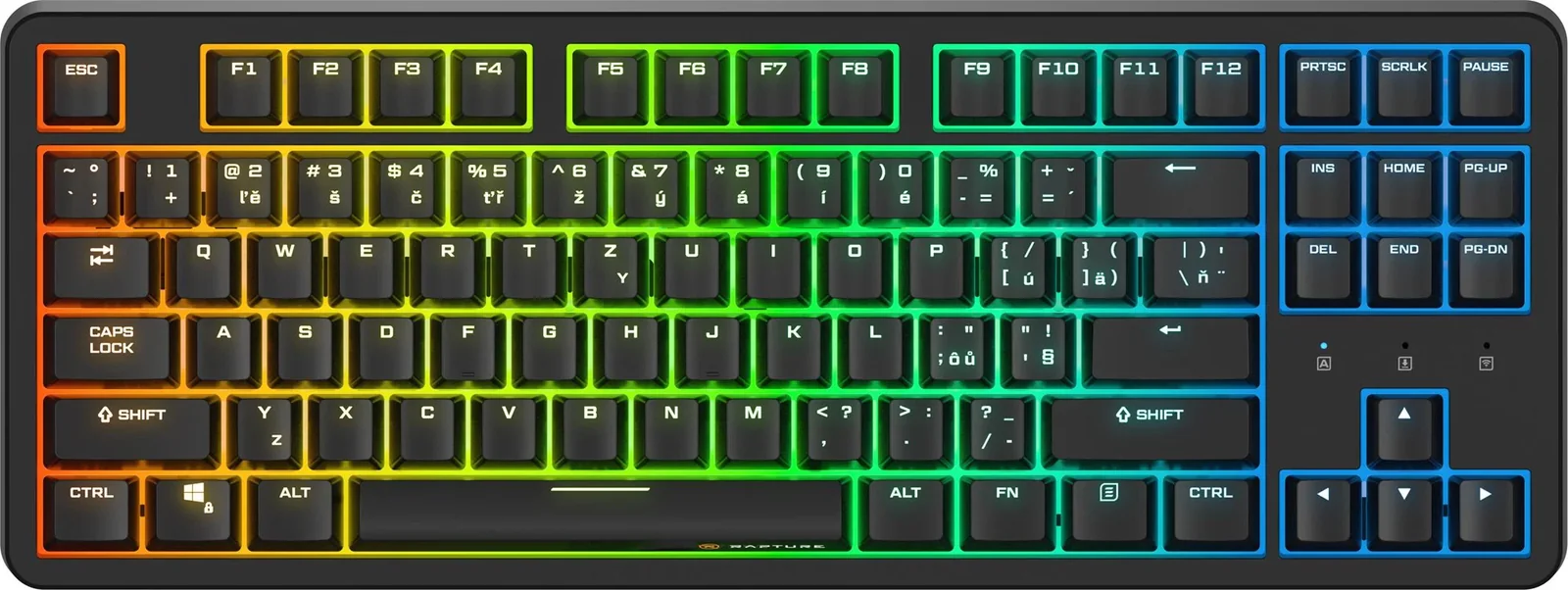 Rapture KILO V2 Wireless, Gateron G Pro 3.0 Red, černá - CZ/SK