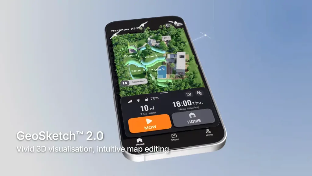segway navimow h5 pro geosketch 2.0