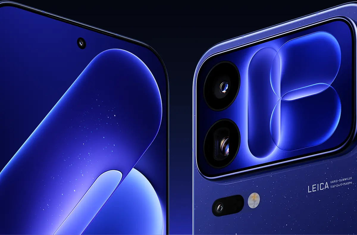 xiaomi 18 pro modra predni a zadni strana