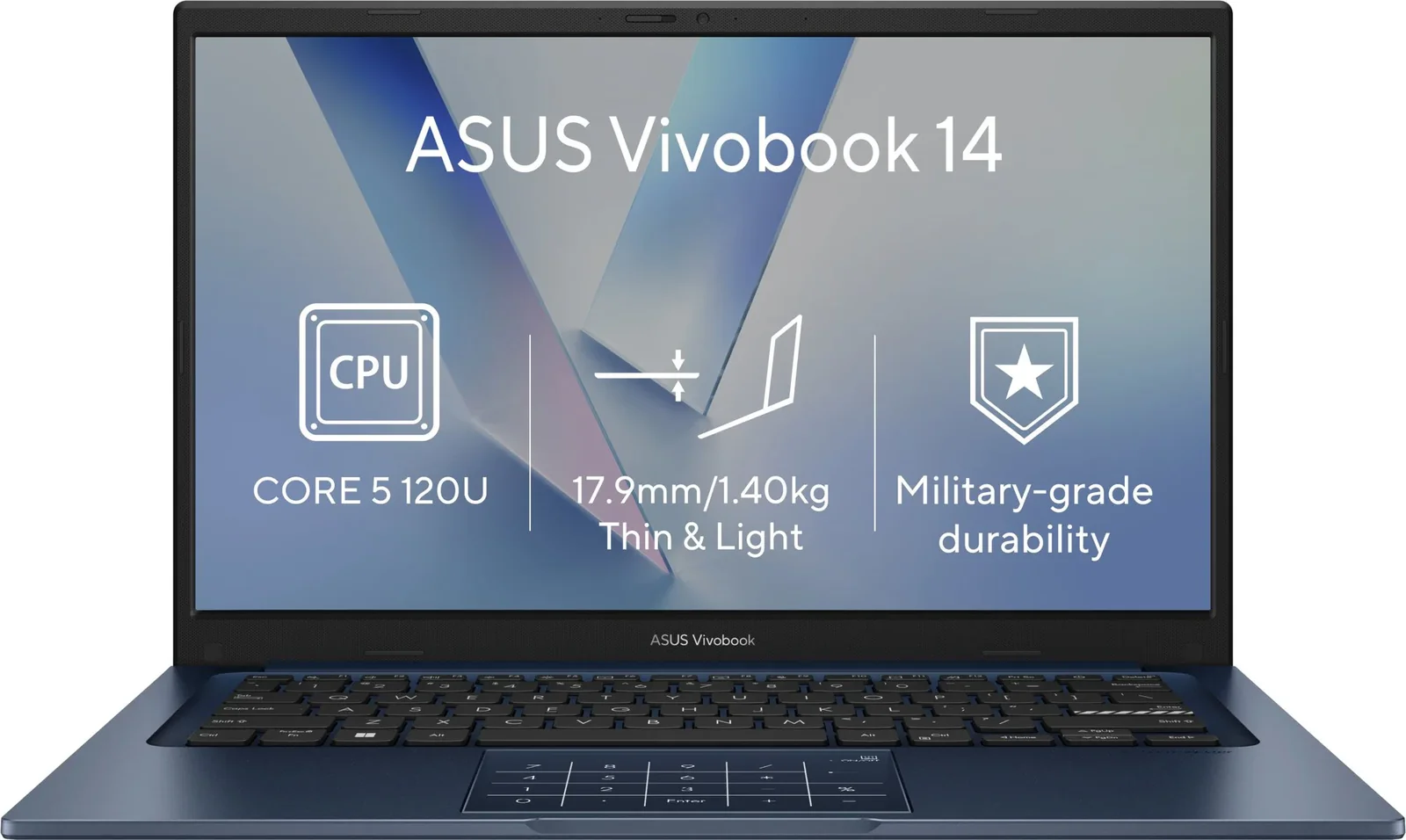 ASUS Vivobook 14 X1404VA-EB2280WZ Quiet Blue (bez adaptéru) (1 rok ochrany proti poškození zdarma po registraci)