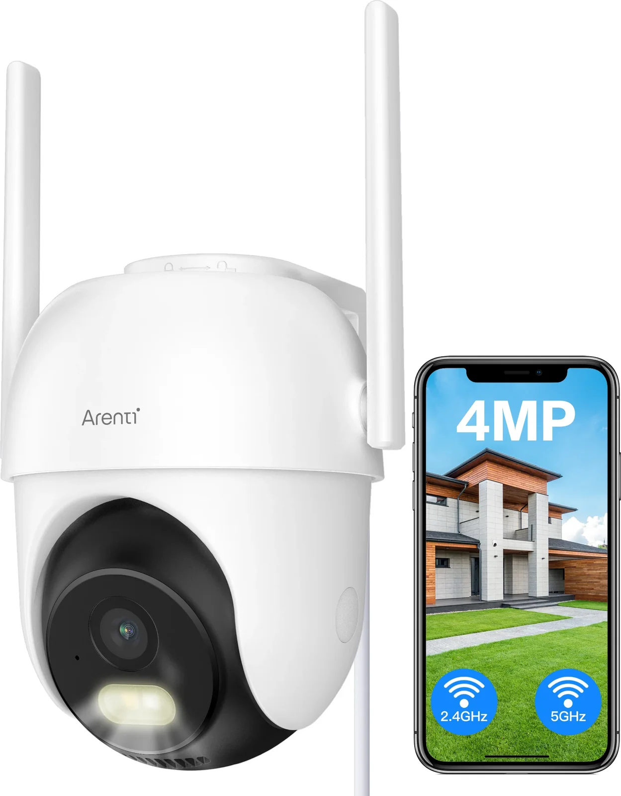 ARENTI OP1 Outdoor Wi-Fi 4MP/2.5K Pan-Tilt Camera