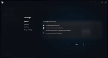 dell settings general