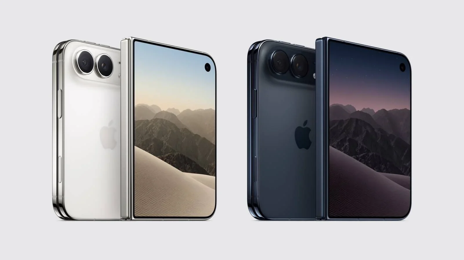 Bílý a tmavý iPhone Duo, barvy