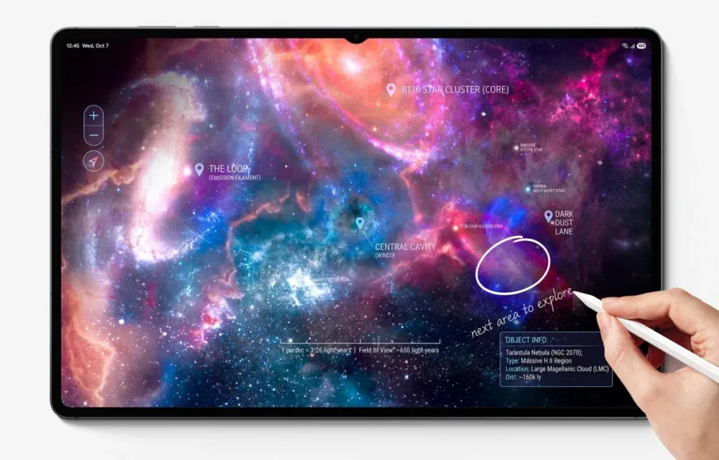 galaxy tab s12 displej