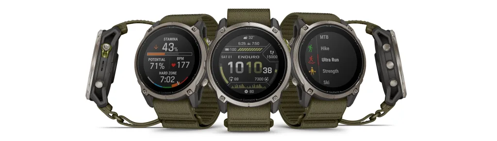 garmin enduro 4 pet vedle sebe