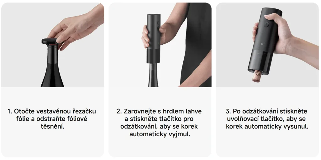 xiaomi Mijia Wine Bottle Opener navod