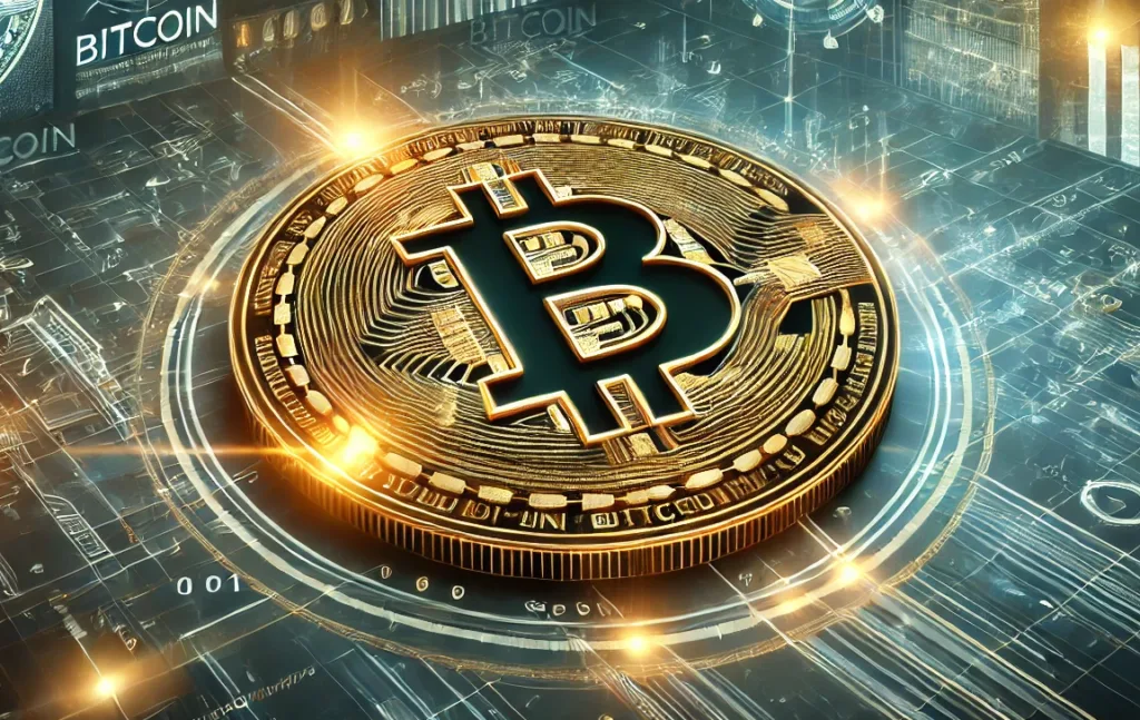 Bitcoin AI ilustrace