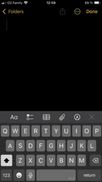 ios klavesnice