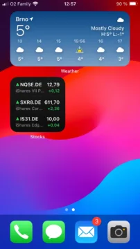 ios widgety