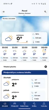 pocasi chmu domovska obrazovka