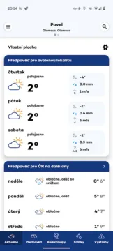 pocasi chmu prizpusobitelna plocha