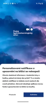 pocasi chmu vitejte notifikace